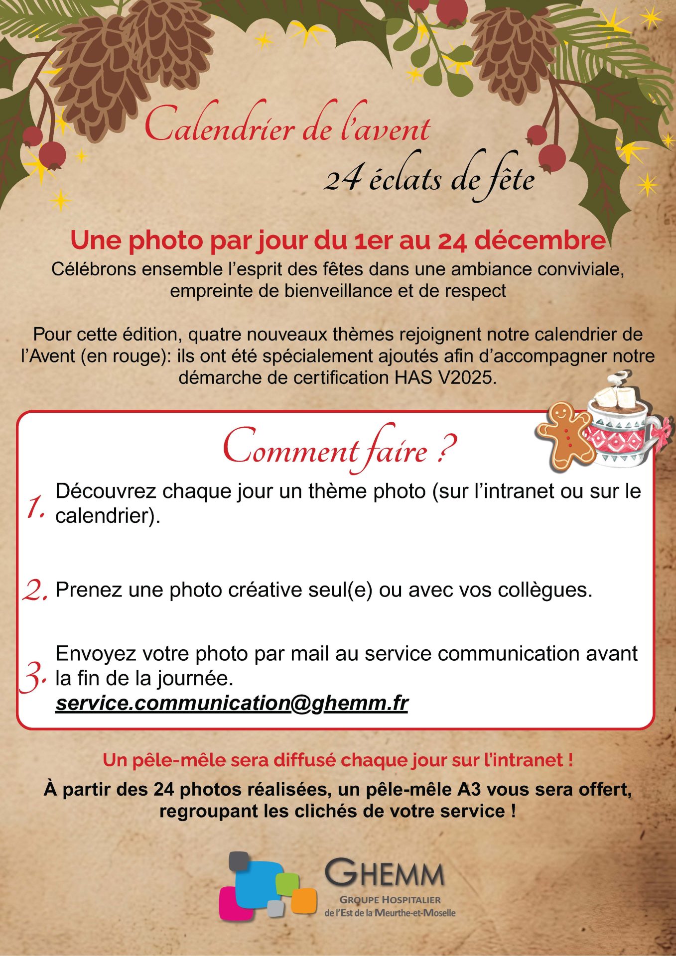 Affiche calendrier de l'avent