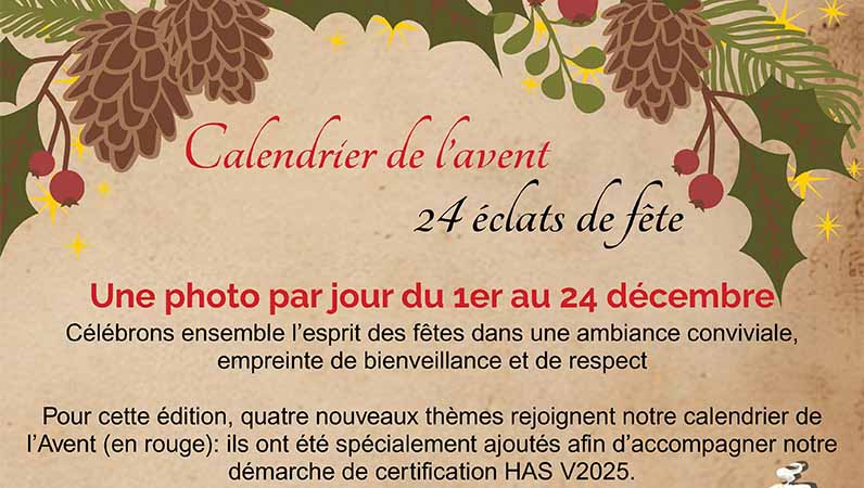 Un Calendrier de l’Avent Photo pour le GHEMM : Partage et Créativité au Rendez-vous !