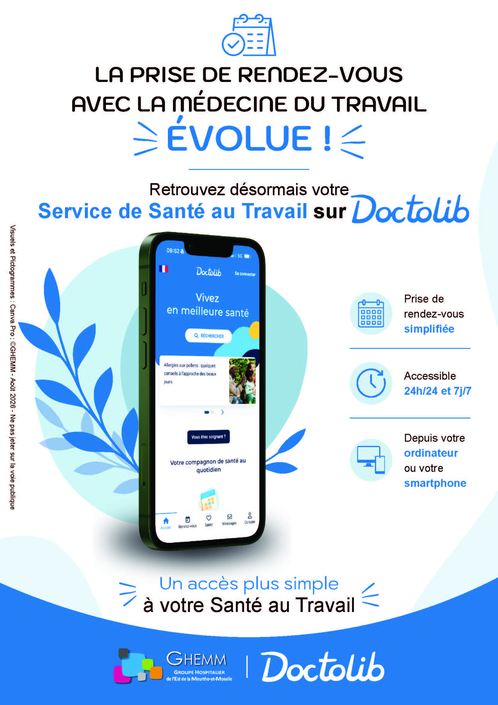 Arrivée de Doctolib - Affiche