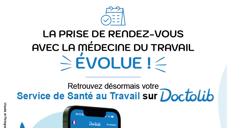 Doctolib arrive dans votre service de Santé au Travail